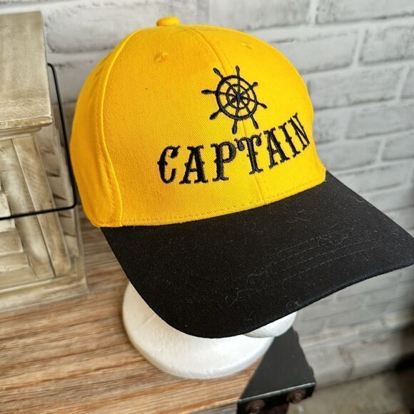 Embroidered ‘Captain’ Hat Boating Sailing - Picture 2 of 3